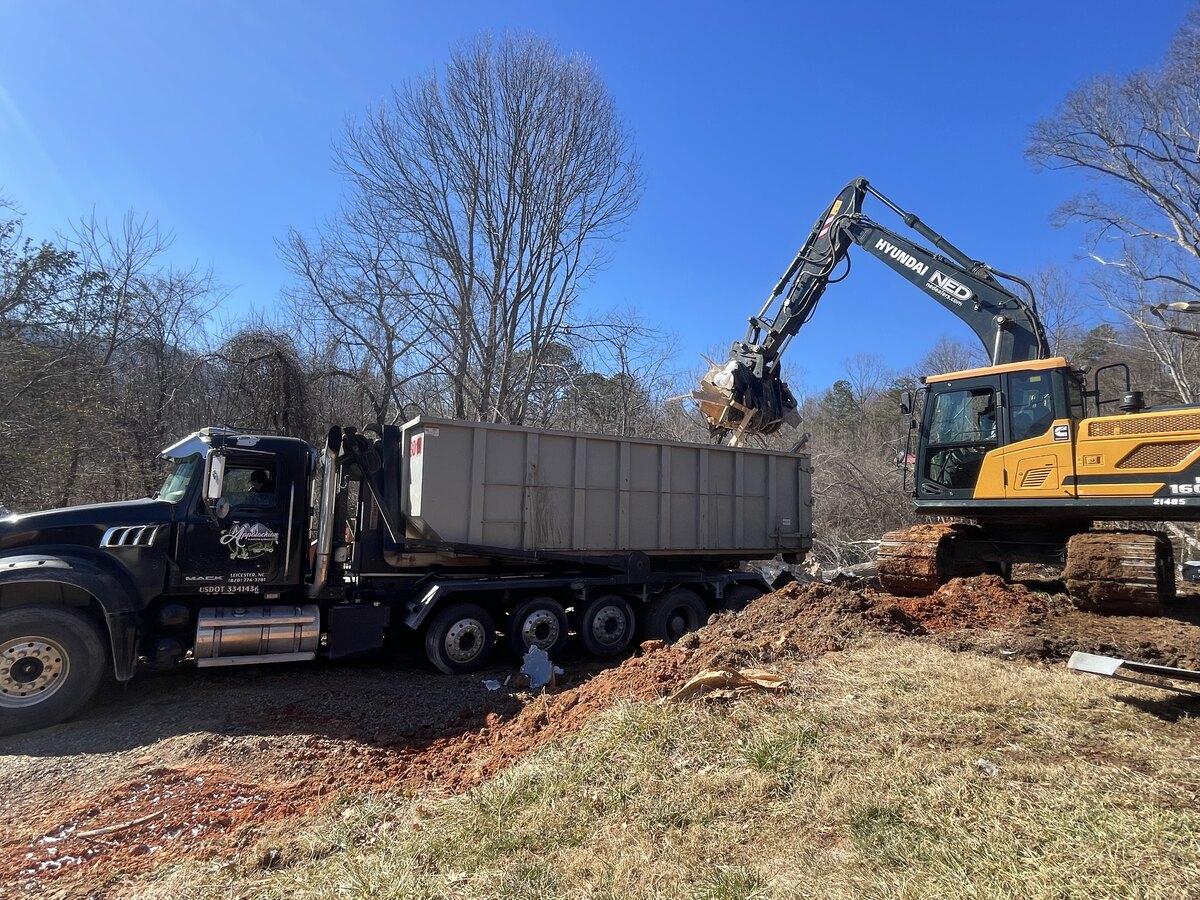 Loading out material