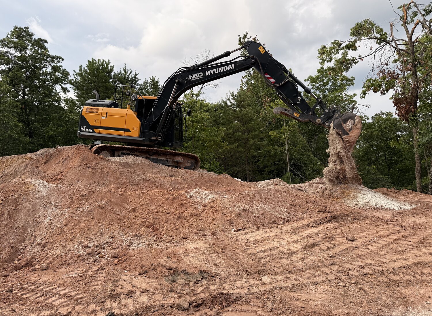 Bradley Brewer and the BB's Land Management crew on a Western NC job site